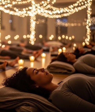 Relaxation dans un cours de Yoga Nidra Zen